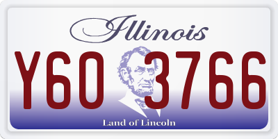 IL license plate Y603766