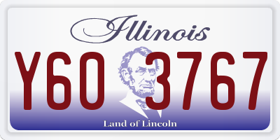 IL license plate Y603767