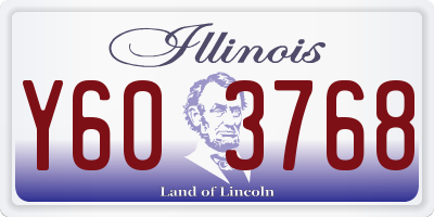 IL license plate Y603768