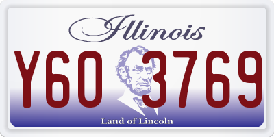 IL license plate Y603769