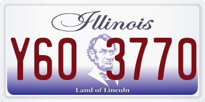 IL license plate Y603770