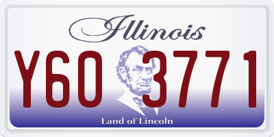 IL license plate Y603771