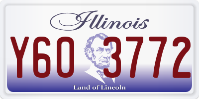 IL license plate Y603772