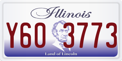 IL license plate Y603773