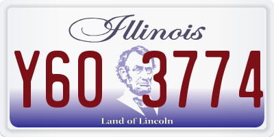 IL license plate Y603774