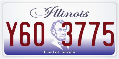 IL license plate Y603775