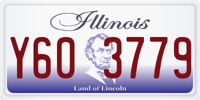 IL license plate Y603779