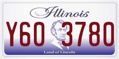 IL license plate Y603780