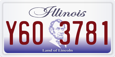 IL license plate Y603781