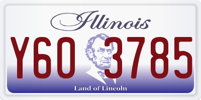 IL license plate Y603785