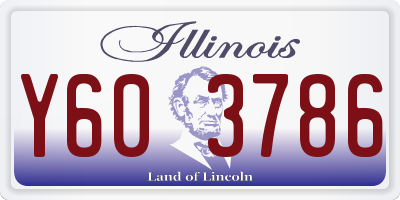 IL license plate Y603786