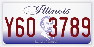 IL license plate Y603789