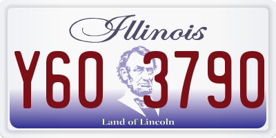 IL license plate Y603790