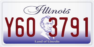 IL license plate Y603791