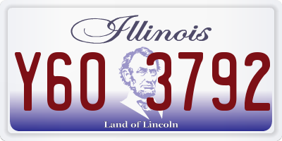 IL license plate Y603792