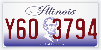 IL license plate Y603794