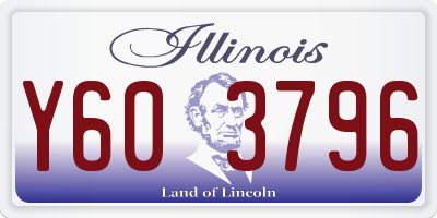 IL license plate Y603796