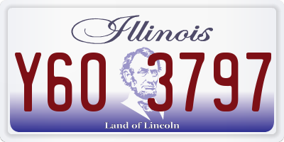 IL license plate Y603797