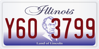 IL license plate Y603799