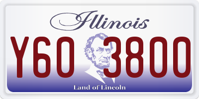 IL license plate Y603800