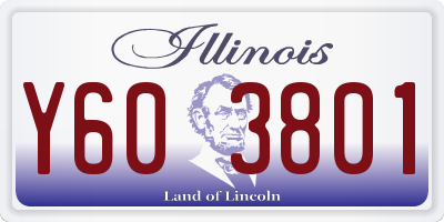 IL license plate Y603801