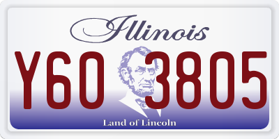 IL license plate Y603805