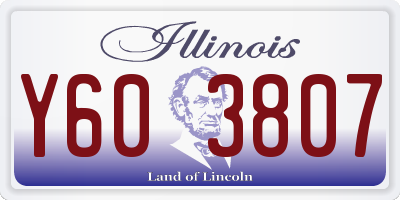 IL license plate Y603807