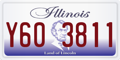 IL license plate Y603811