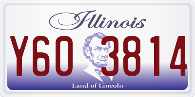 IL license plate Y603814