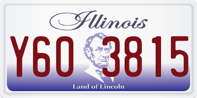IL license plate Y603815