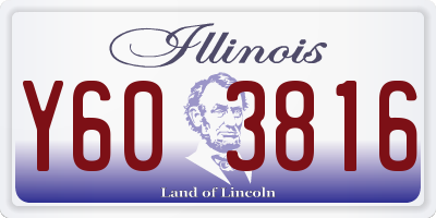 IL license plate Y603816