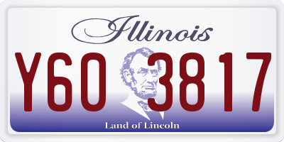 IL license plate Y603817
