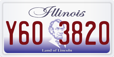 IL license plate Y603820