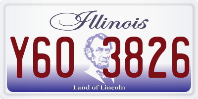 IL license plate Y603826