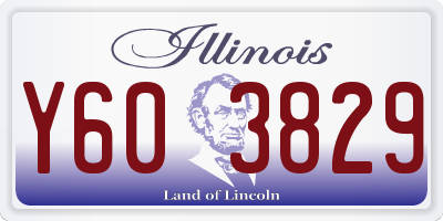 IL license plate Y603829