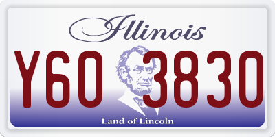 IL license plate Y603830