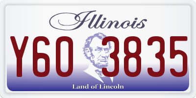 IL license plate Y603835