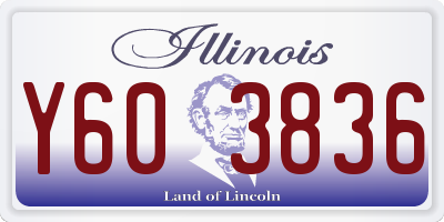 IL license plate Y603836