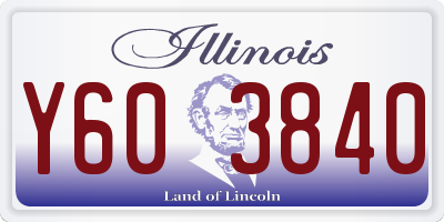 IL license plate Y603840