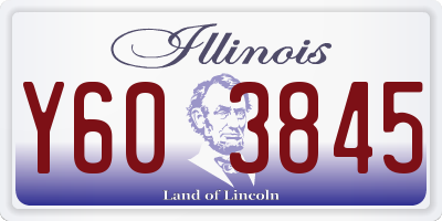 IL license plate Y603845