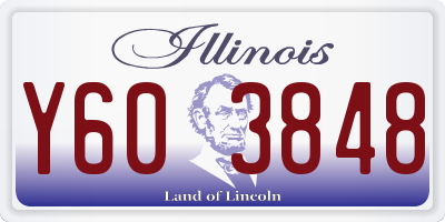 IL license plate Y603848