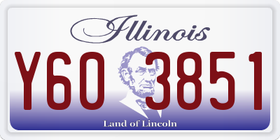 IL license plate Y603851