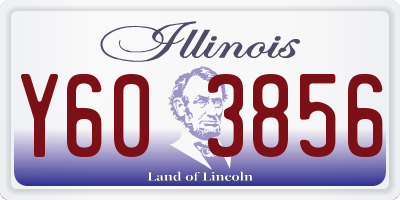 IL license plate Y603856