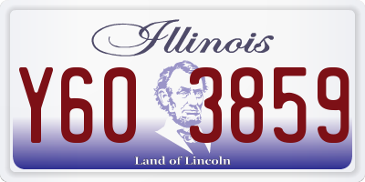 IL license plate Y603859
