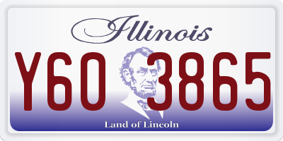 IL license plate Y603865