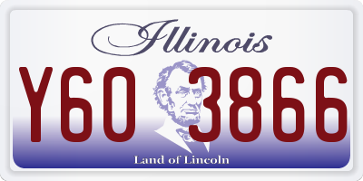 IL license plate Y603866