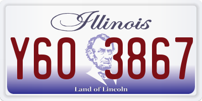 IL license plate Y603867