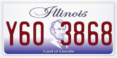 IL license plate Y603868