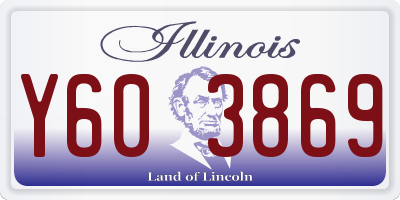 IL license plate Y603869