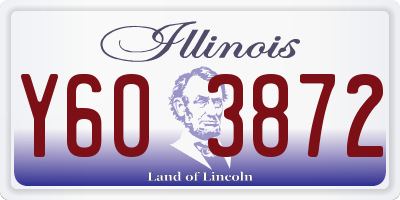 IL license plate Y603872